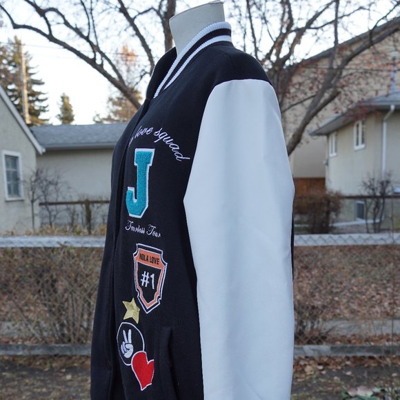 Black Varsity Jacket - Picture 3 of 8
